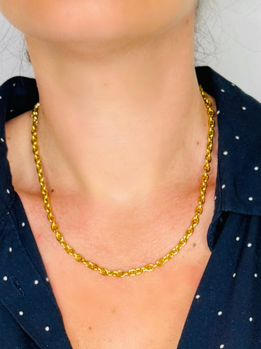 Collana minimal in maglia