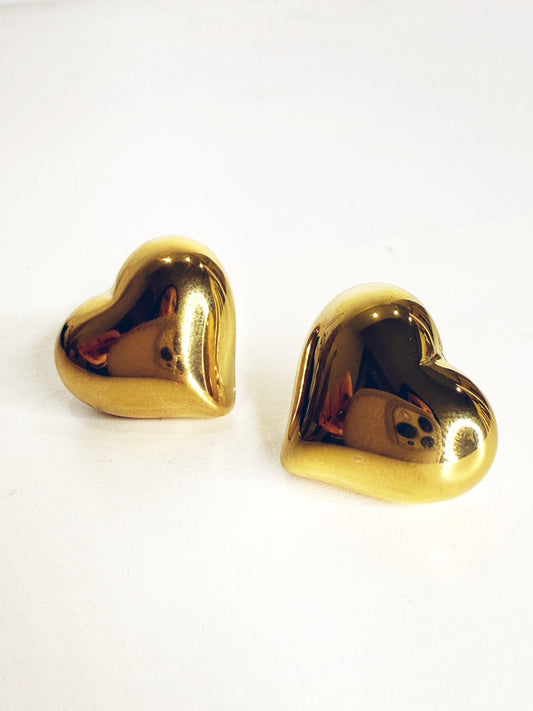 Orecchini cuori gold