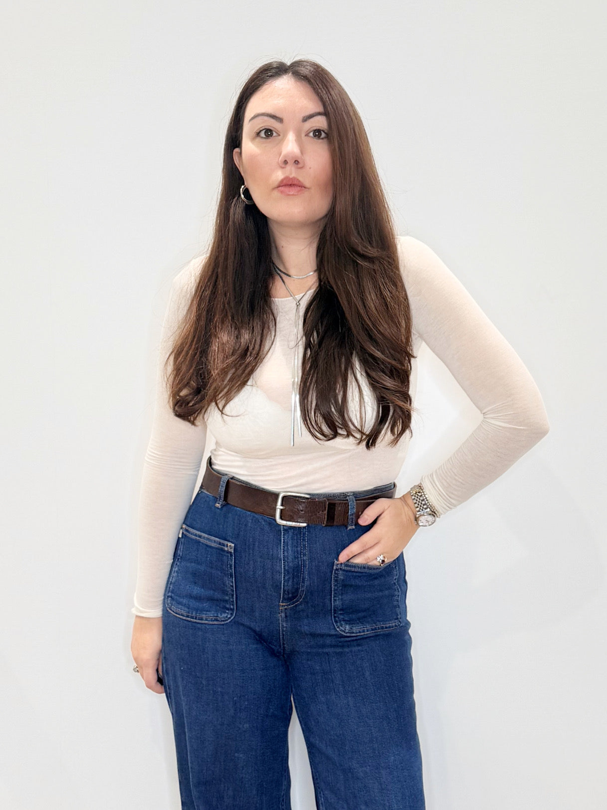 Maglia ultralight con cashmere