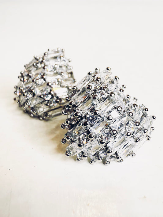 Orecchini cuori brillanti