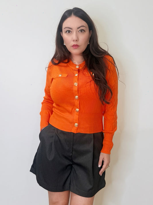Cardigan bon ton in maglia
