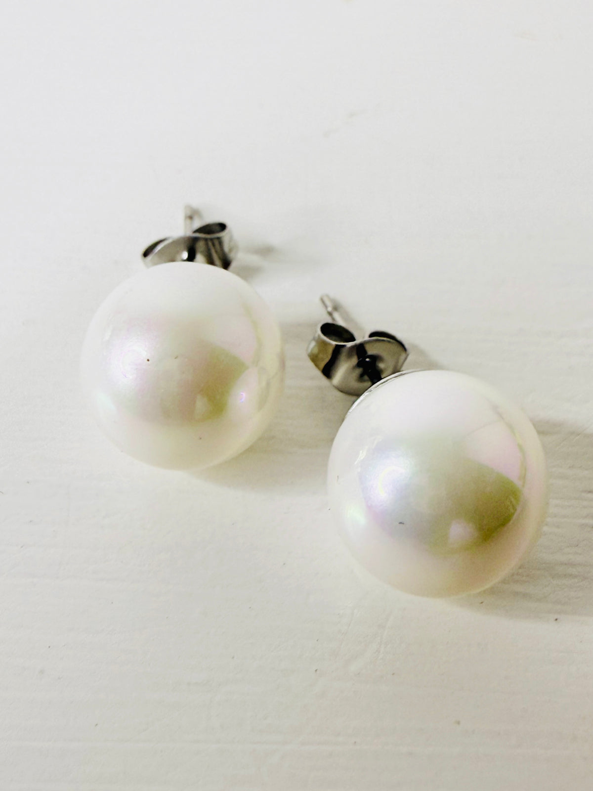 Orecchini perle al lobo 12MM