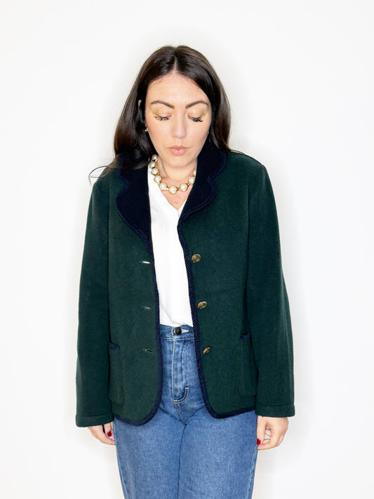 Giacca in lana doppio colore