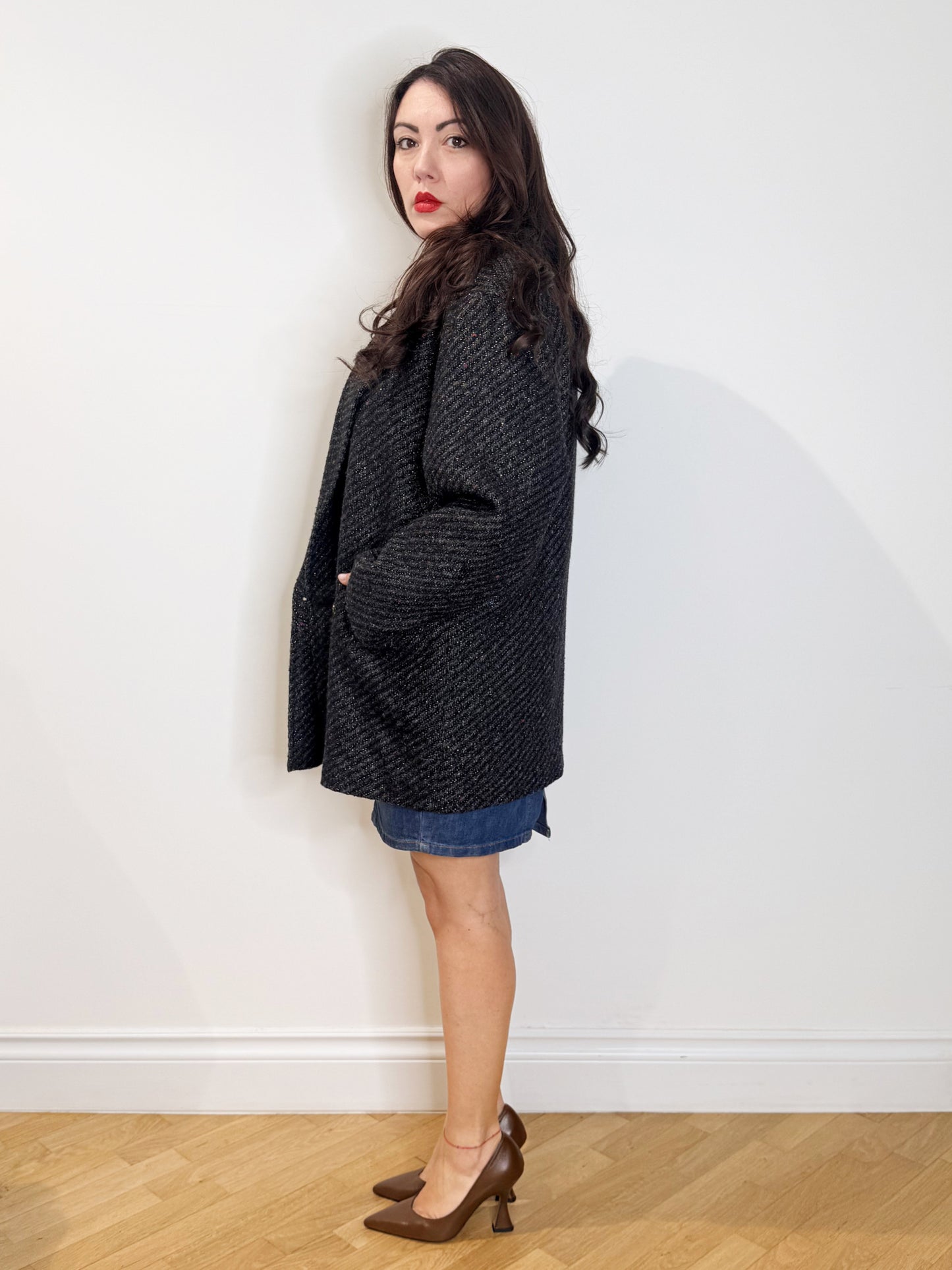 Cappottino anni 80 filo lurex