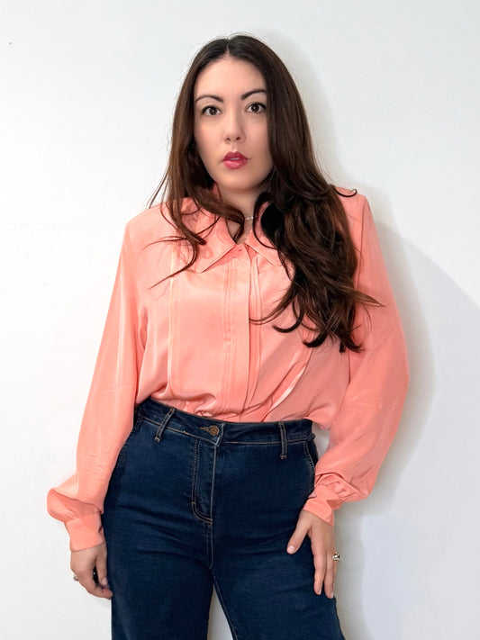 Camicia vintage in pura seta