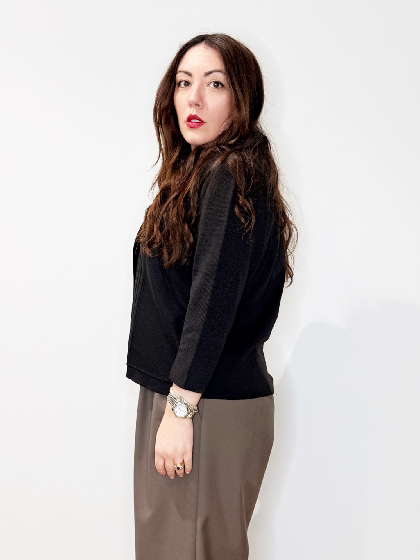 Maglia in filato con colletto