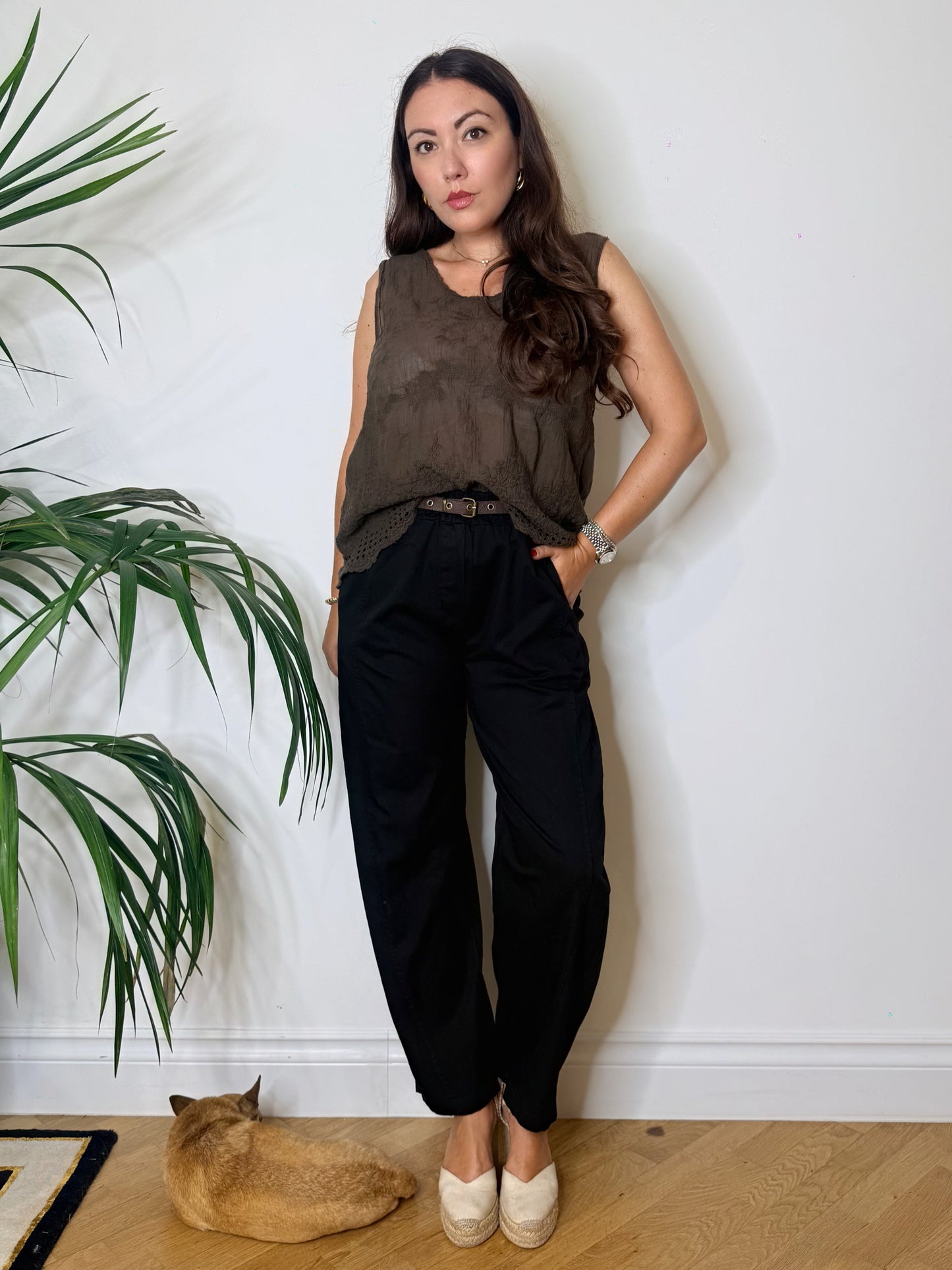 Pantalone nero carrots
