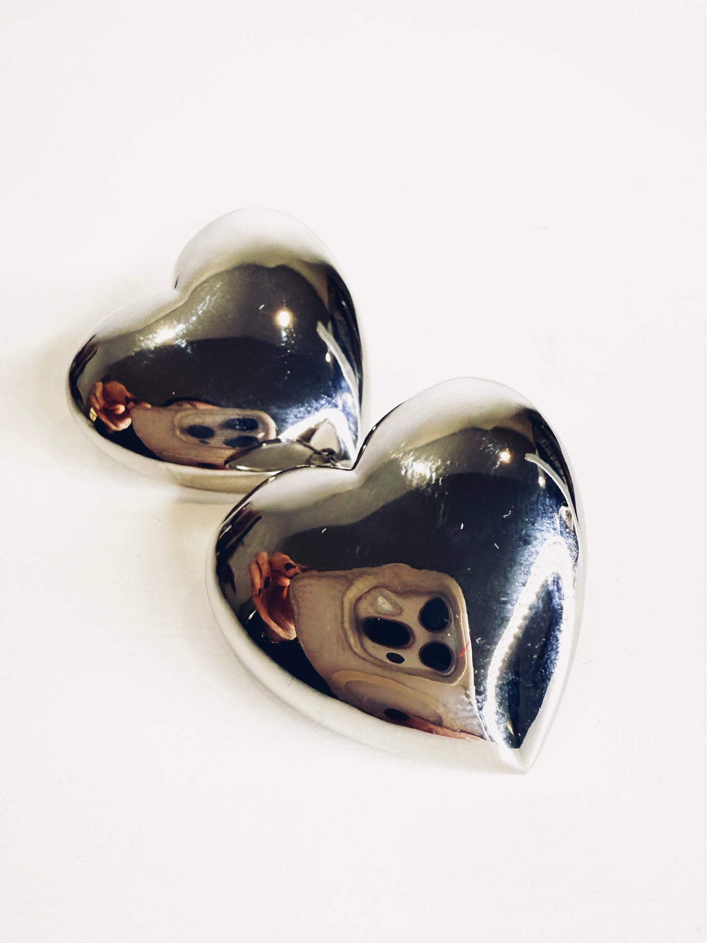 Orecchini cuori silver