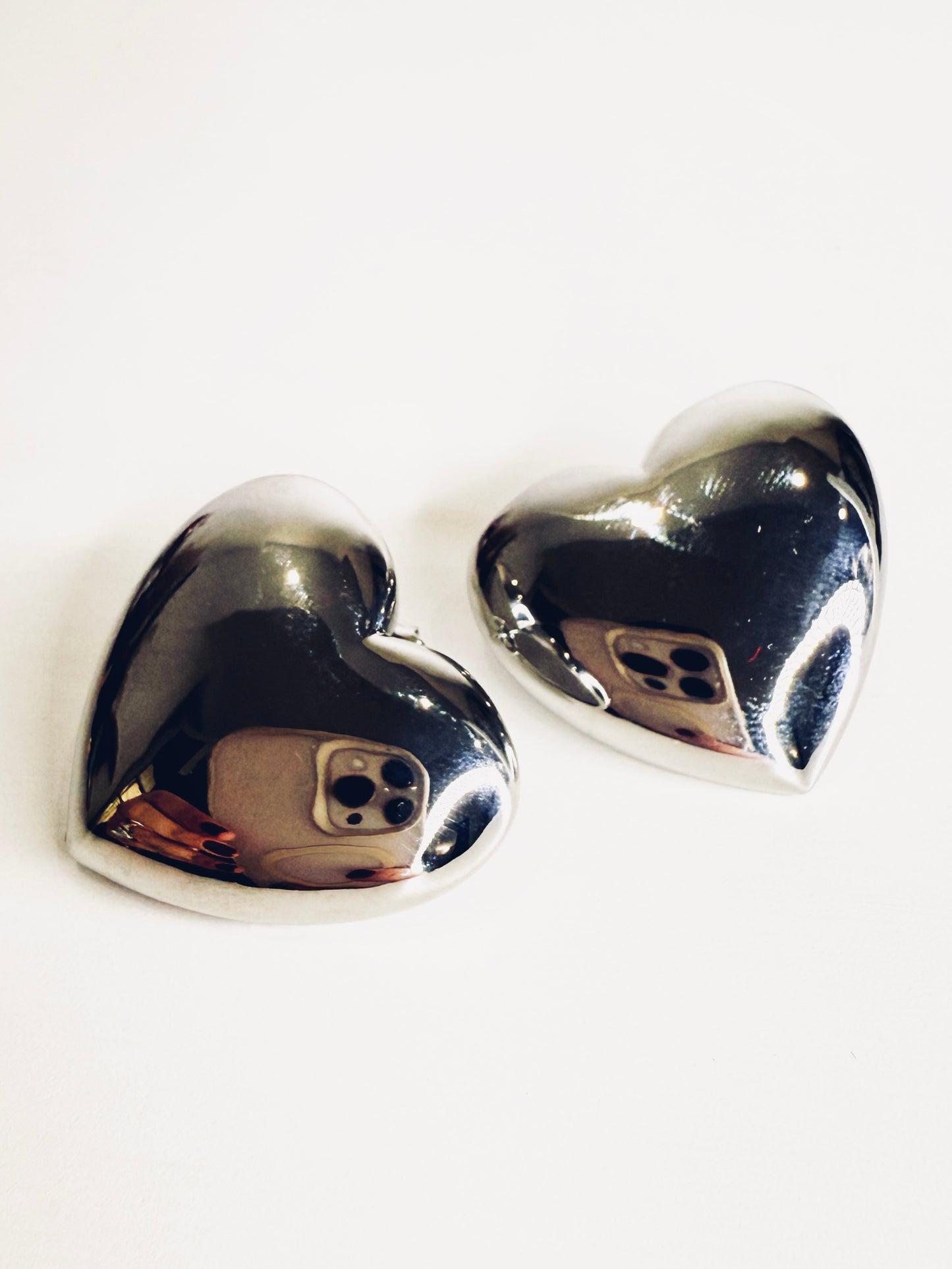 Orecchini cuori silver