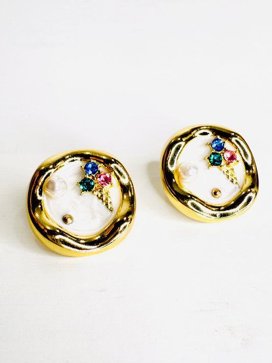 Orecchini bottoni Icecream