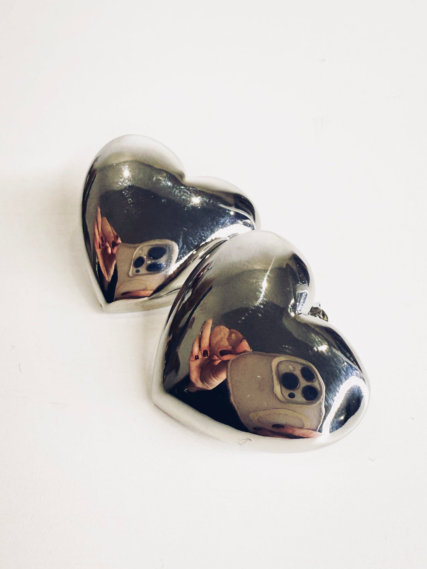 Orecchini cuori silver