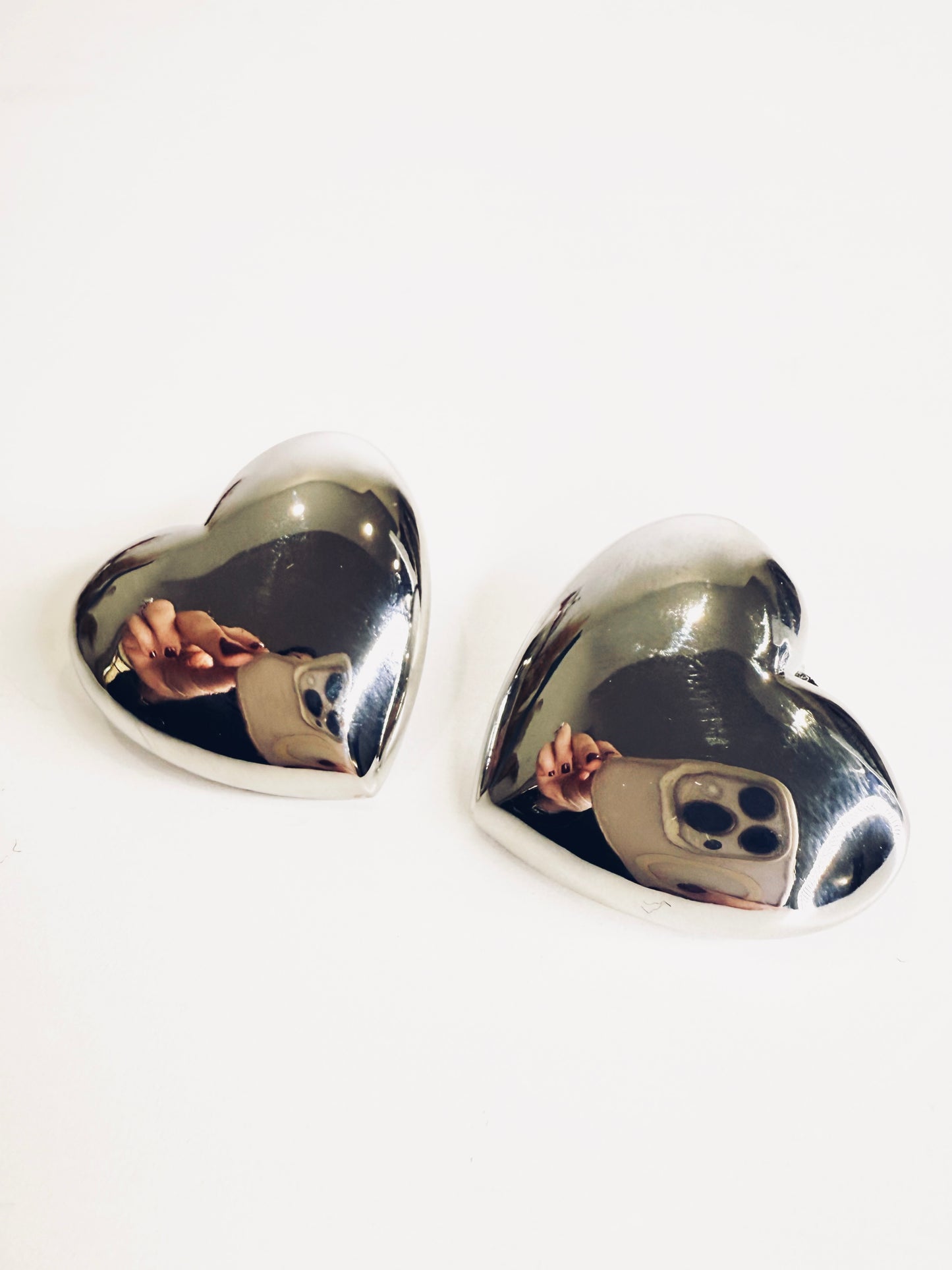 Orecchini cuori silver