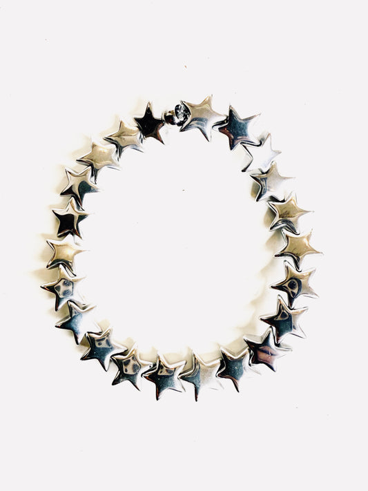 Bracciale ematite stelline