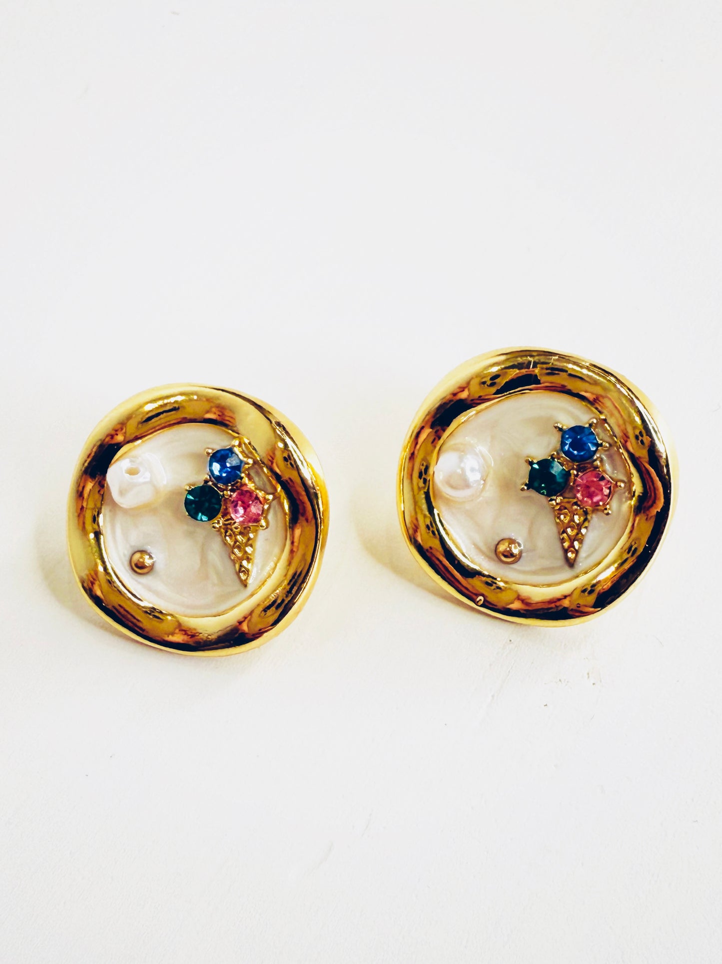 Orecchini bottoni Icecream