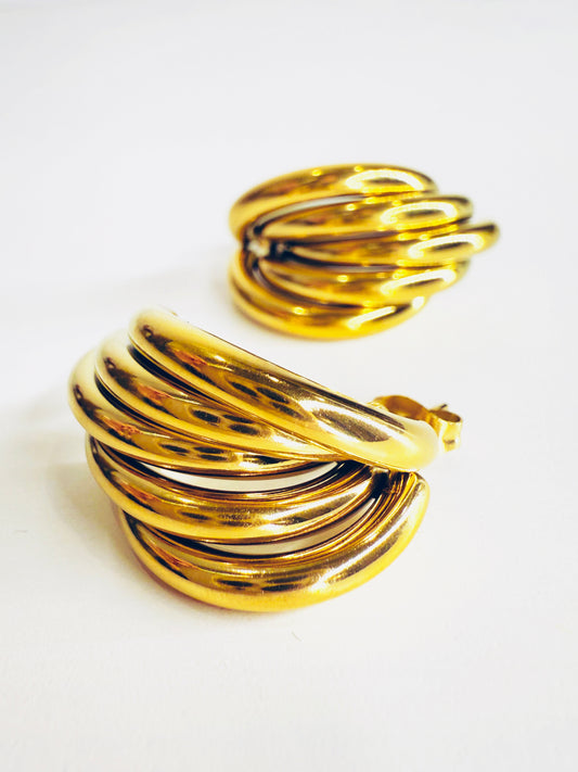 Orecchini in stile 90’s gold