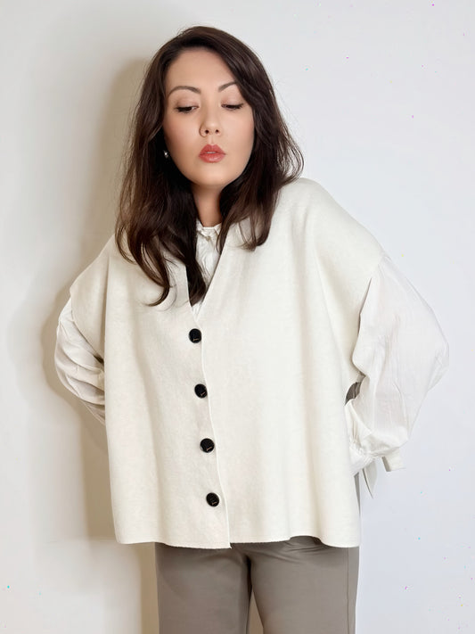 Gilet in maglia con fiocchi