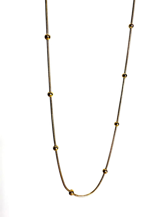 Collana minimal placcata in oro 18kt