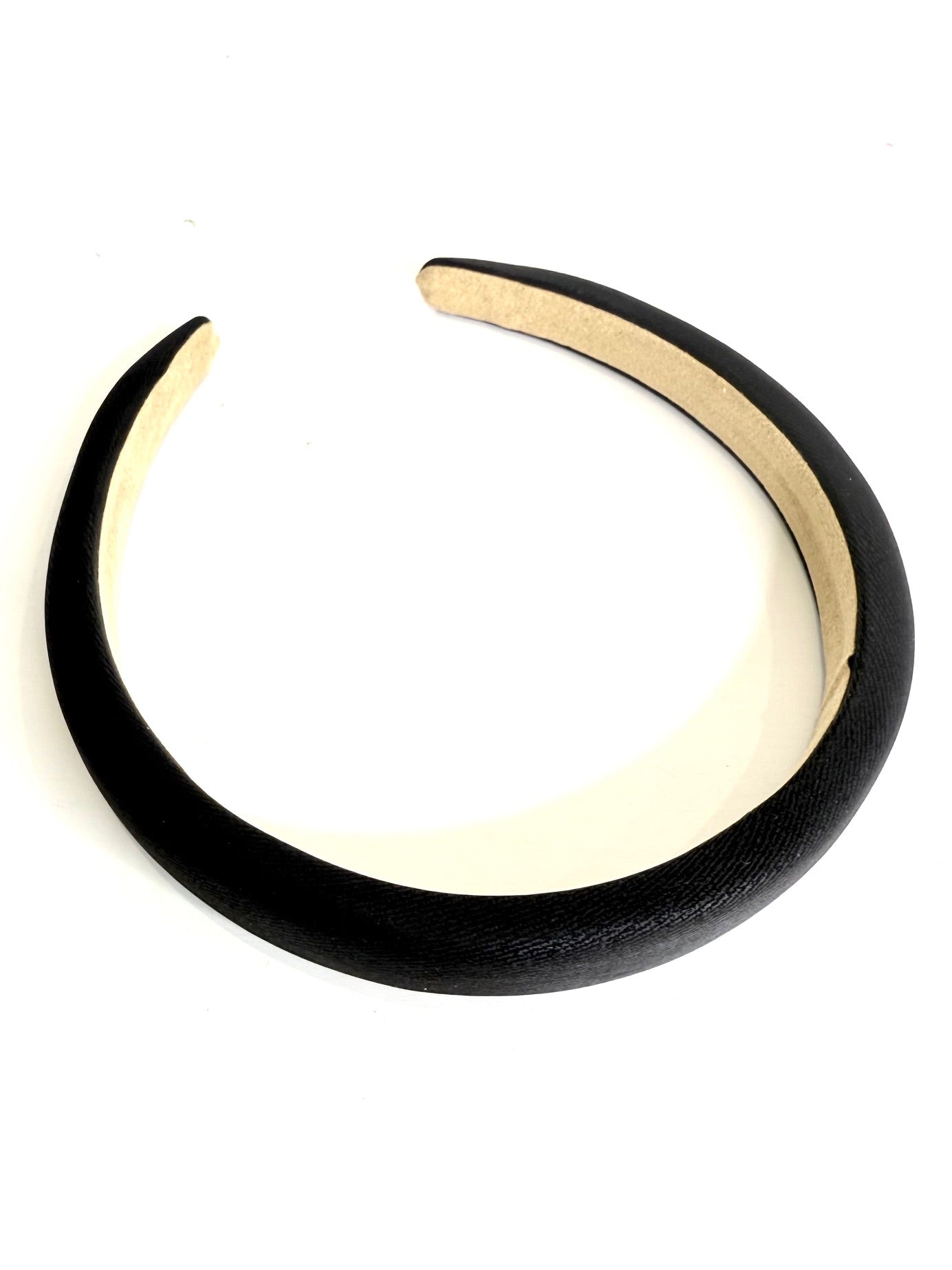 Cerchietto in simil pelle nero