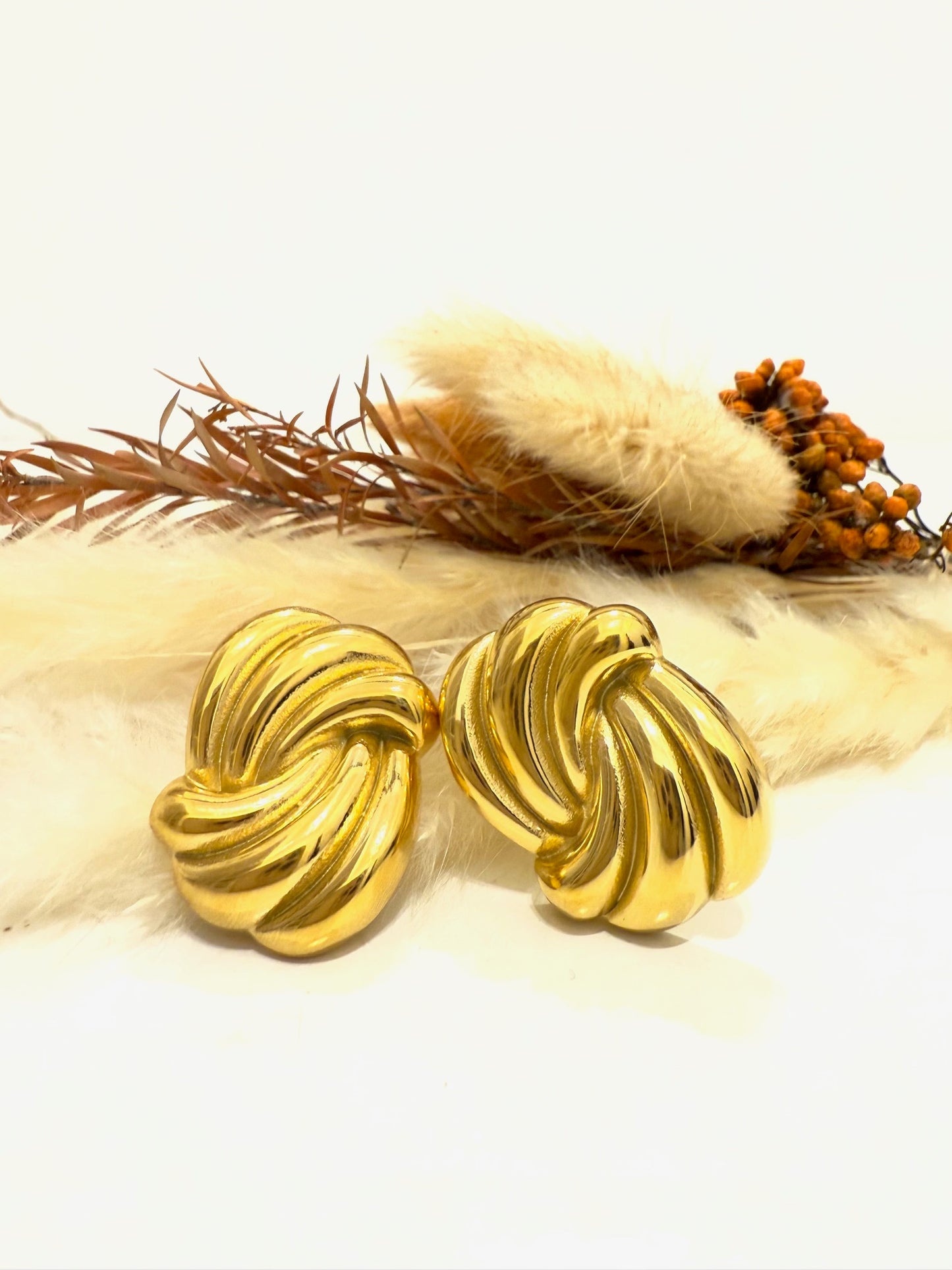 Orecchini stile Vintage placcati in oro 18k
