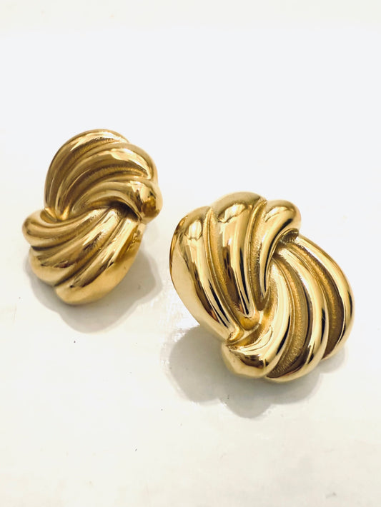 Orecchini stile Vintage placcati in oro 18k